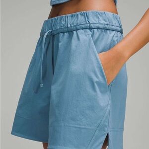 Lululemon Cinchable Waist High-Rise Woven Short 3.5" Utility Blue